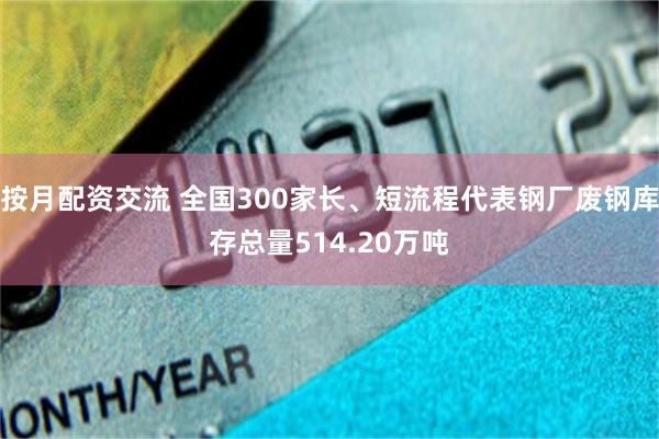 按月配资交流 全国300家长、短流程代表钢厂废钢库存总量514.20万吨